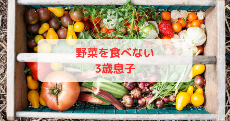 野菜を食べない3歳息子